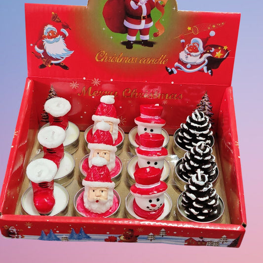 JUEGO CANDELA NAVIDAD 12PCS WCMB