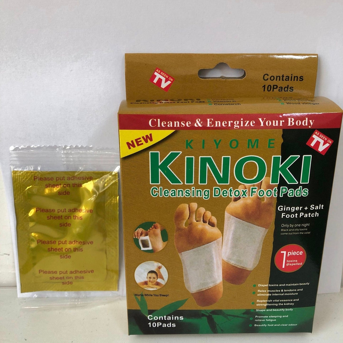 PARCHE PIE DORADO 10PCS