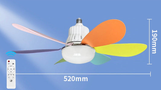 VENTILADOR LAMPARA TECHO 5 ALAS COLOR