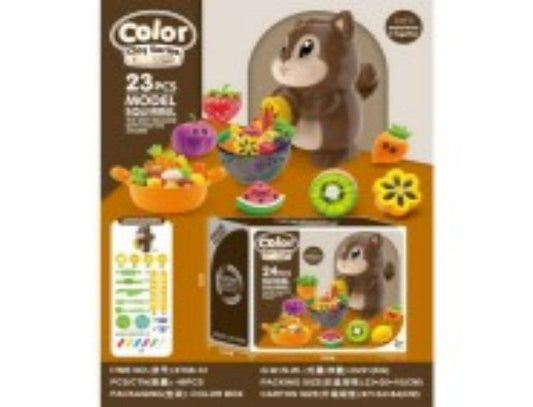 SET PLASTILINA ARDILLA DIY X168-12