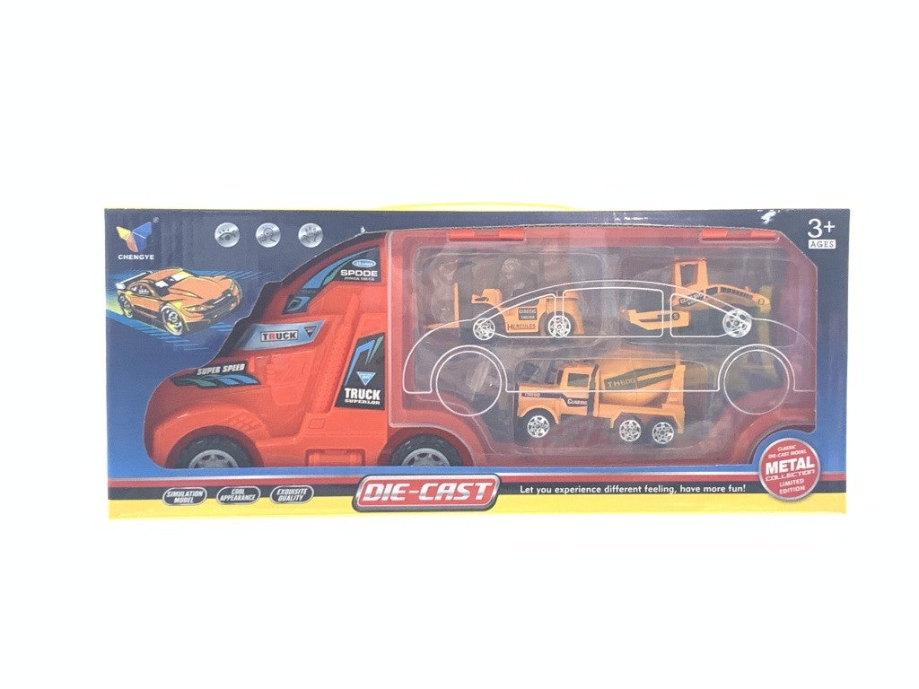 TRAILER CON 3 CARRO TRABAJO METAL CY-435