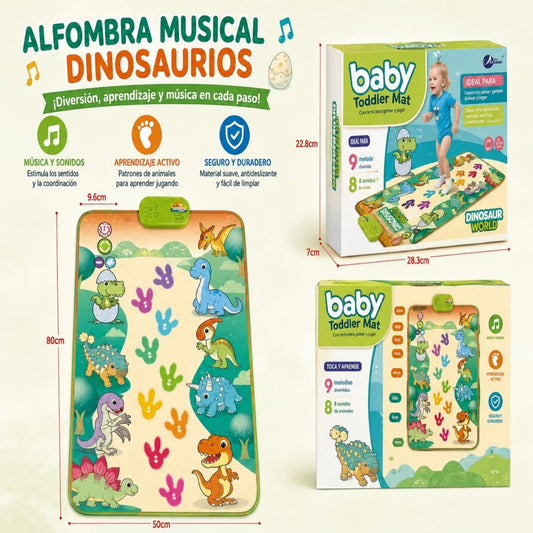 ALFOMBRA APRENDER CAMINAR 757-45 DINOSAURIO