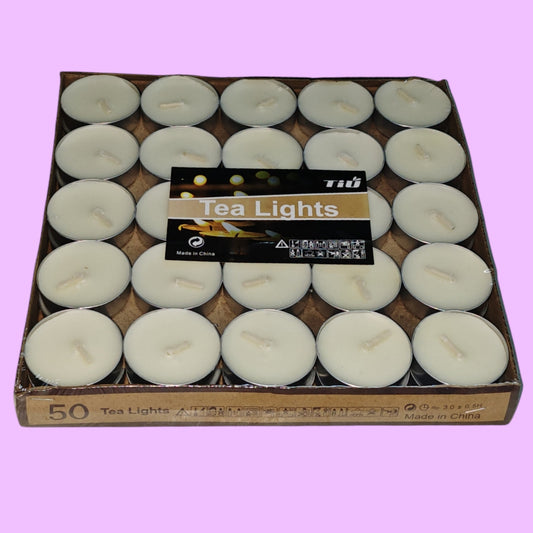 CANDELA VELAS 50PCS BLANCO