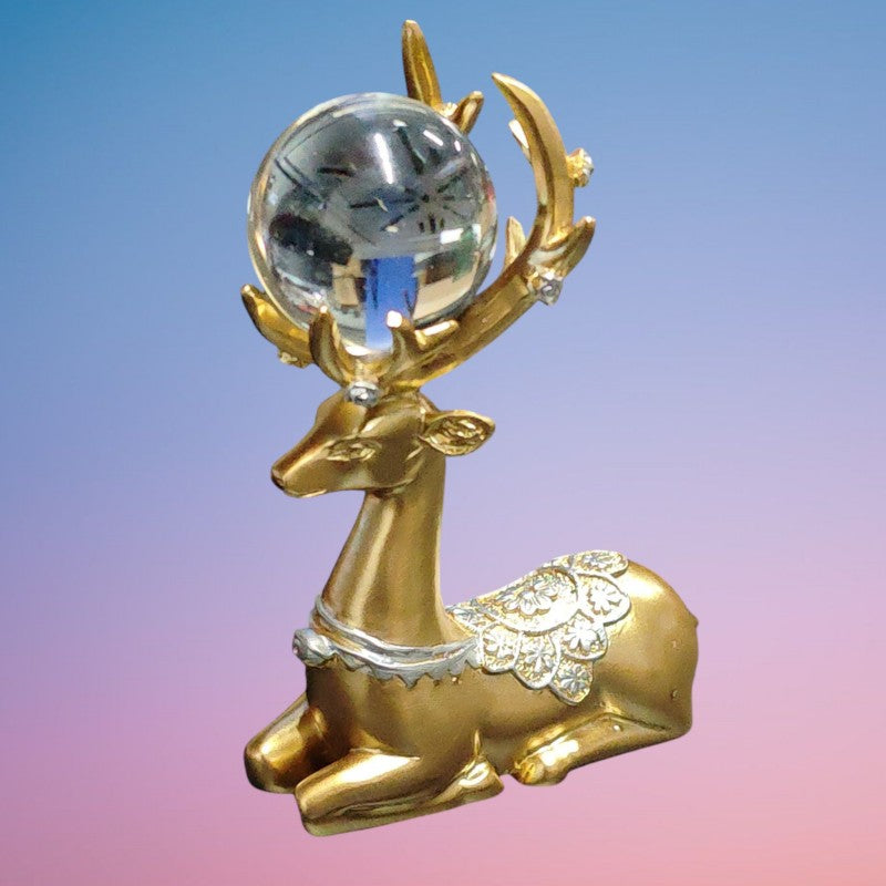 ADORNO VENADO C/BOLA 14CM 8083-1