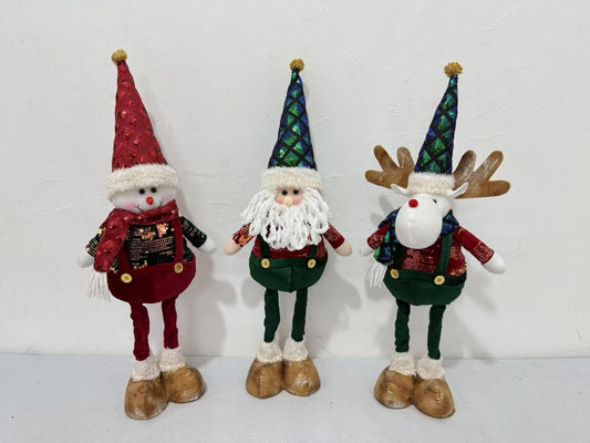 MUNECO NAVIDAD PIERNA TELESCOPOCAS 65CM