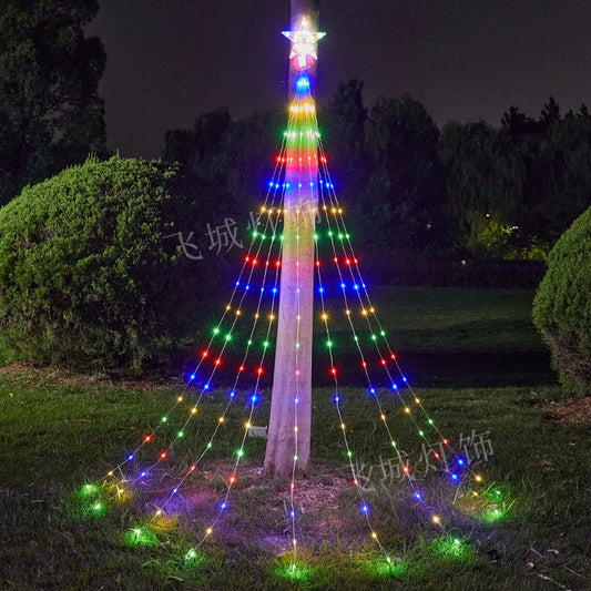 LUZ CASCADA ESTRELLA  SOLAR CONTROL 220L