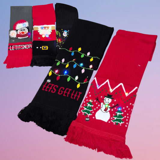BUFANDA NAVIDAD CON LUZ