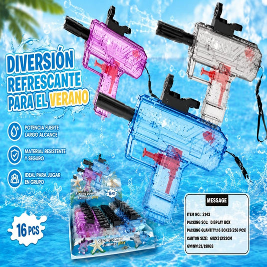 PISTOLA AGUA TRANSPALENTE 2142