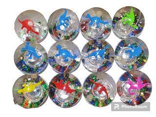 BOLAS AGUA LUZ 6.5CM DINOSAURIO