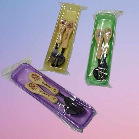 SET CUCHARA TENEDOR CAPIBARA Y009