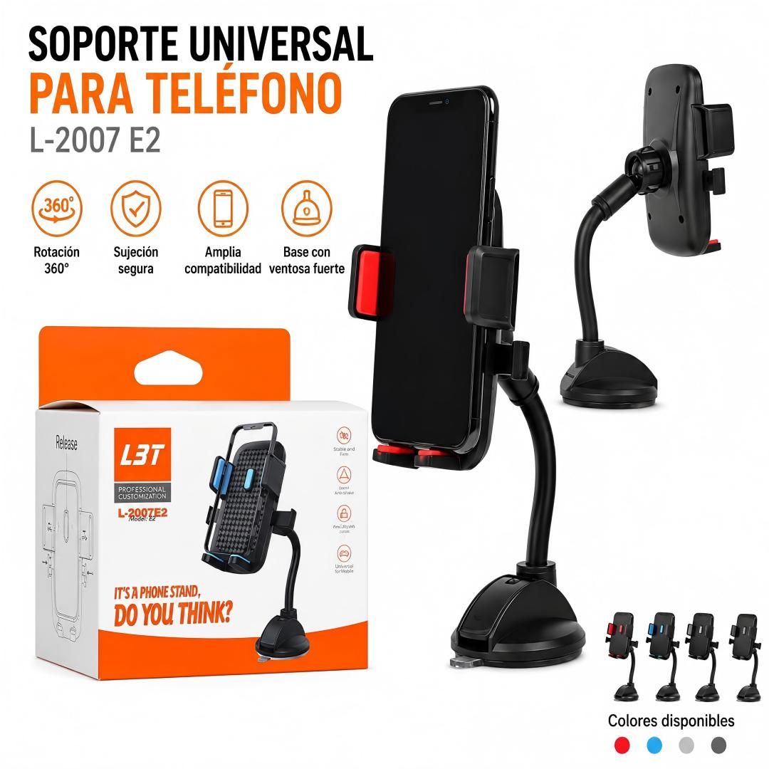 SOPORTE PARA CELULAR CON VENTOSA L-2007E2