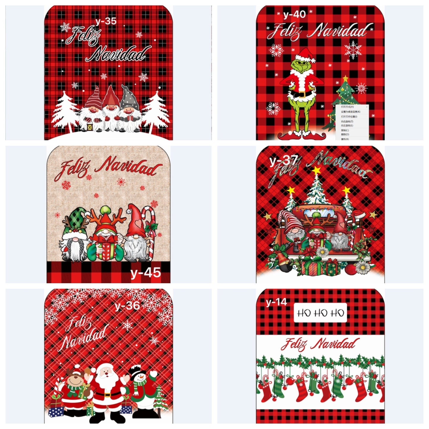 FUNDA SILLA NAVIDAD