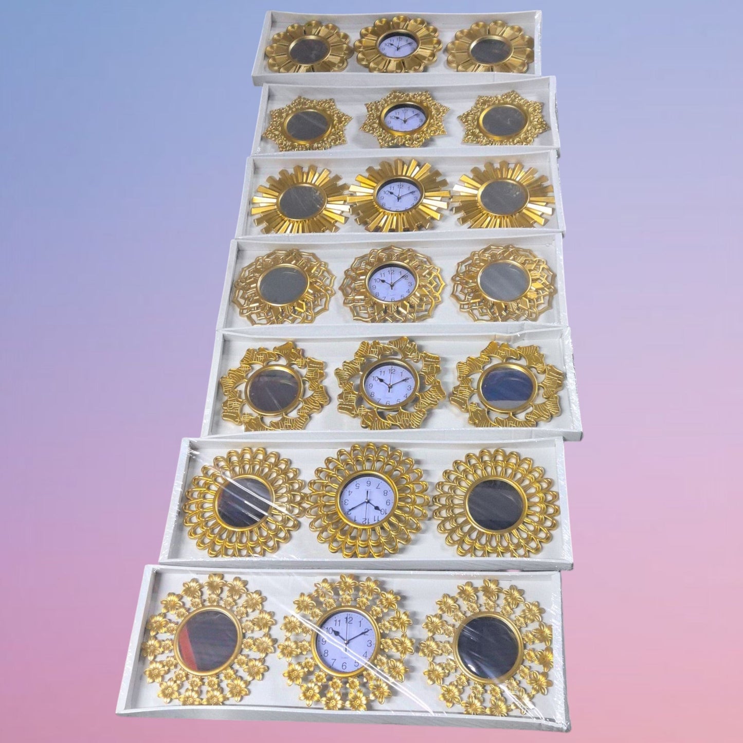 RELOJ+ESPEJO 3PCS 35087-1