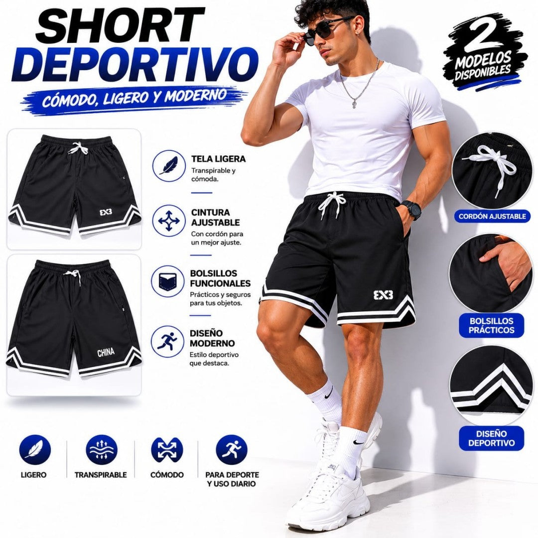 PANTALONETA DEPORTIVA NEGRO