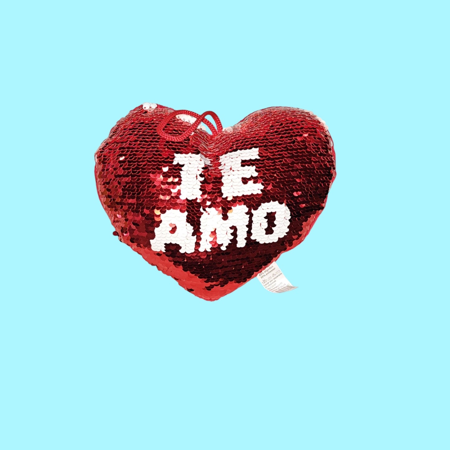 CORAZON LENTEJUELA 20CM TE AMO