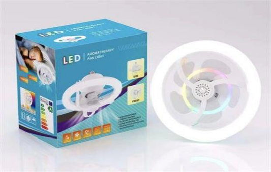 LAMPARA TECHO C/VENTILADOR COLOR