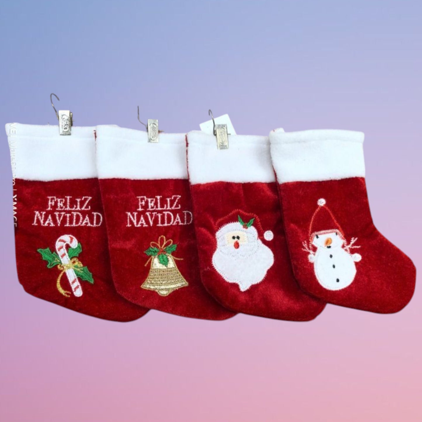 BOTAS NAVID TEJIDO 9*15CM