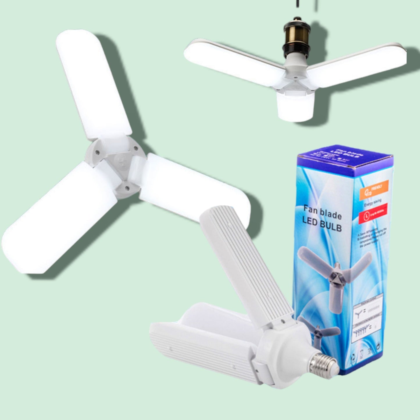 LAMPARA LED 3 HOJA