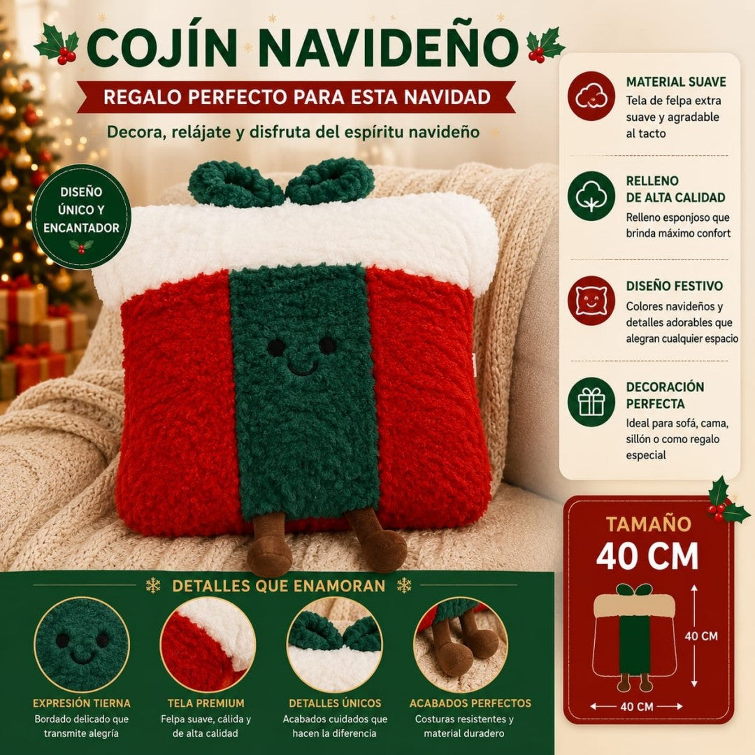 COJIN NAVIDAD (REGALO) 40CM 6