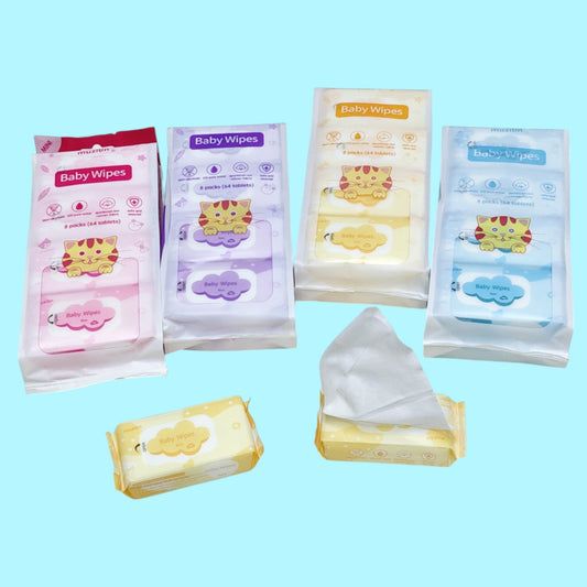 TOALLA HUMEDA MINI GATO 8PAQ