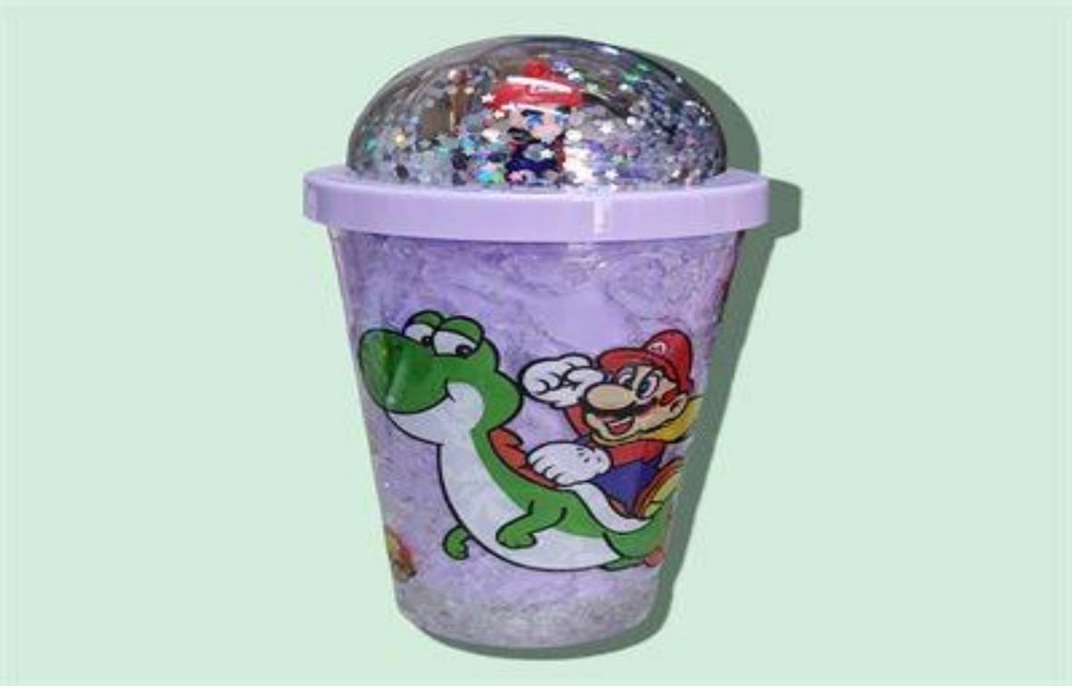 VASO CON LUZ 450ML MARIO