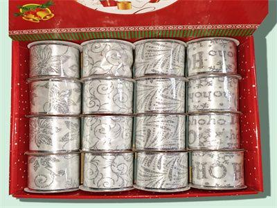 CINTA P/LAZO ESCARCHA PLA 6CM 3YDS