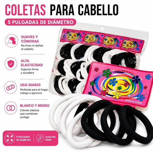 COLA PELO 5PUL NEGRO 72PCS
