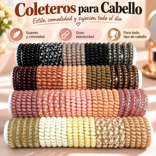 COLA LIGAS RESORTE P\ CABELLO CAFE