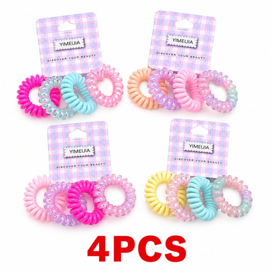 COLA LIGAS RESORTE P\ CABELLO 4PCS COLOR