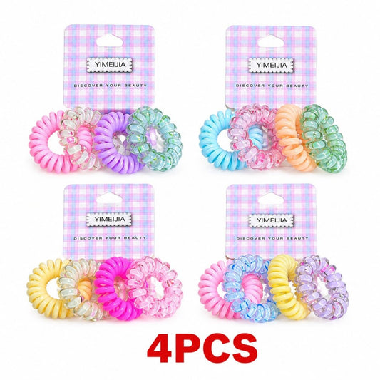 COLA LIGAS CABELLO RESORTE 4PCS FLOR