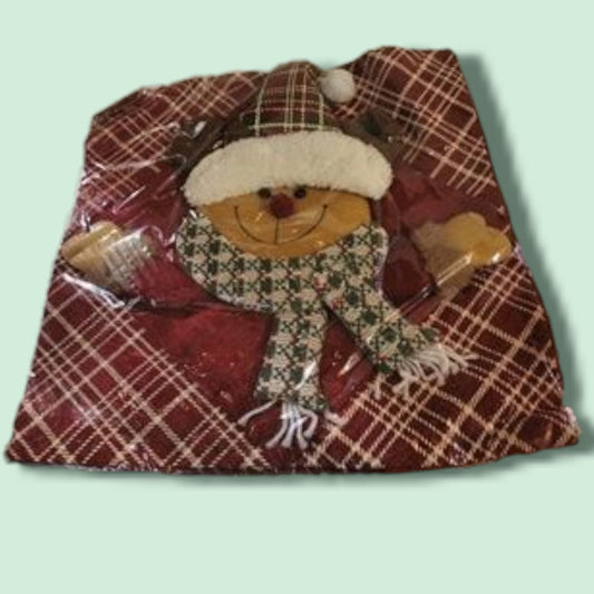 FORRO COJIN NAVIDAD MUNECO M82405