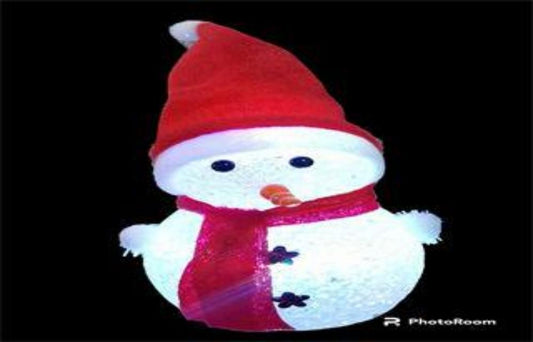 MUNECO NIEVE LUZ 11CM