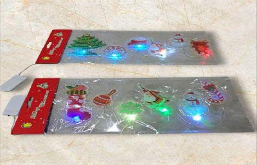 STICKER C/LUZ SILICONA NAVIDAD