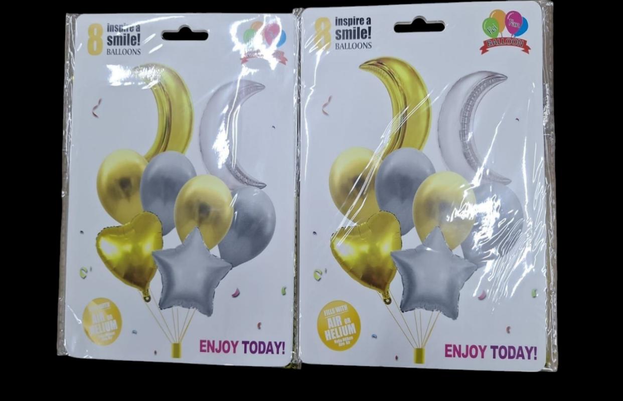 GLOBOS LUNA Y ESTRELLA