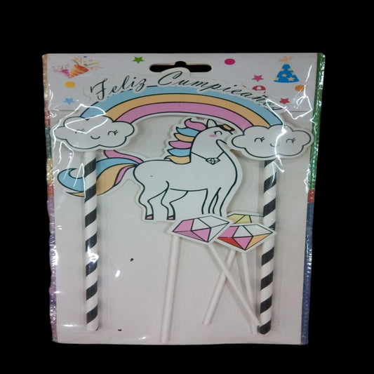 TOPPER DE PASTEL UNICORNIO