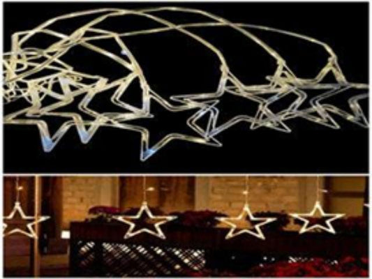 LUZ NAVIDAD 6 ESTRELLA AMARILLO