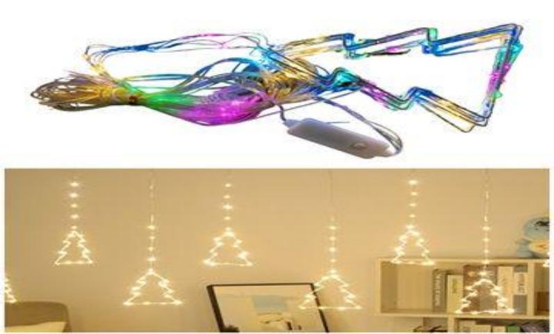 LUZ CORTINA ARBOL METAL COLOR 8L