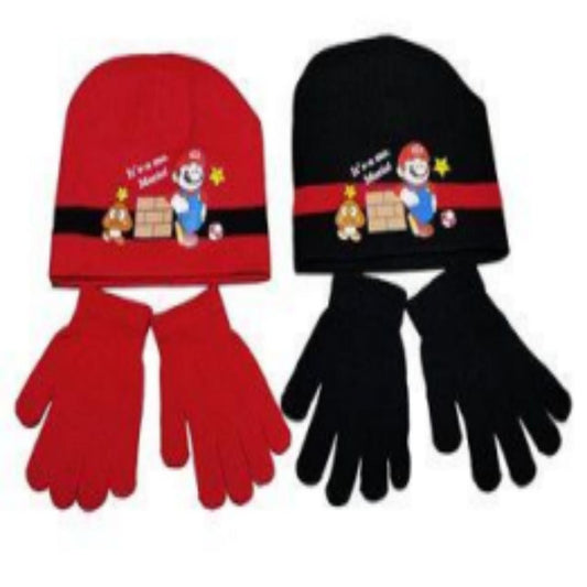 Gorro + guantes estampados