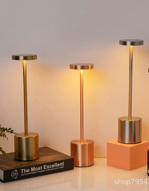 LAMPARA DE MESA TACTIL METAL