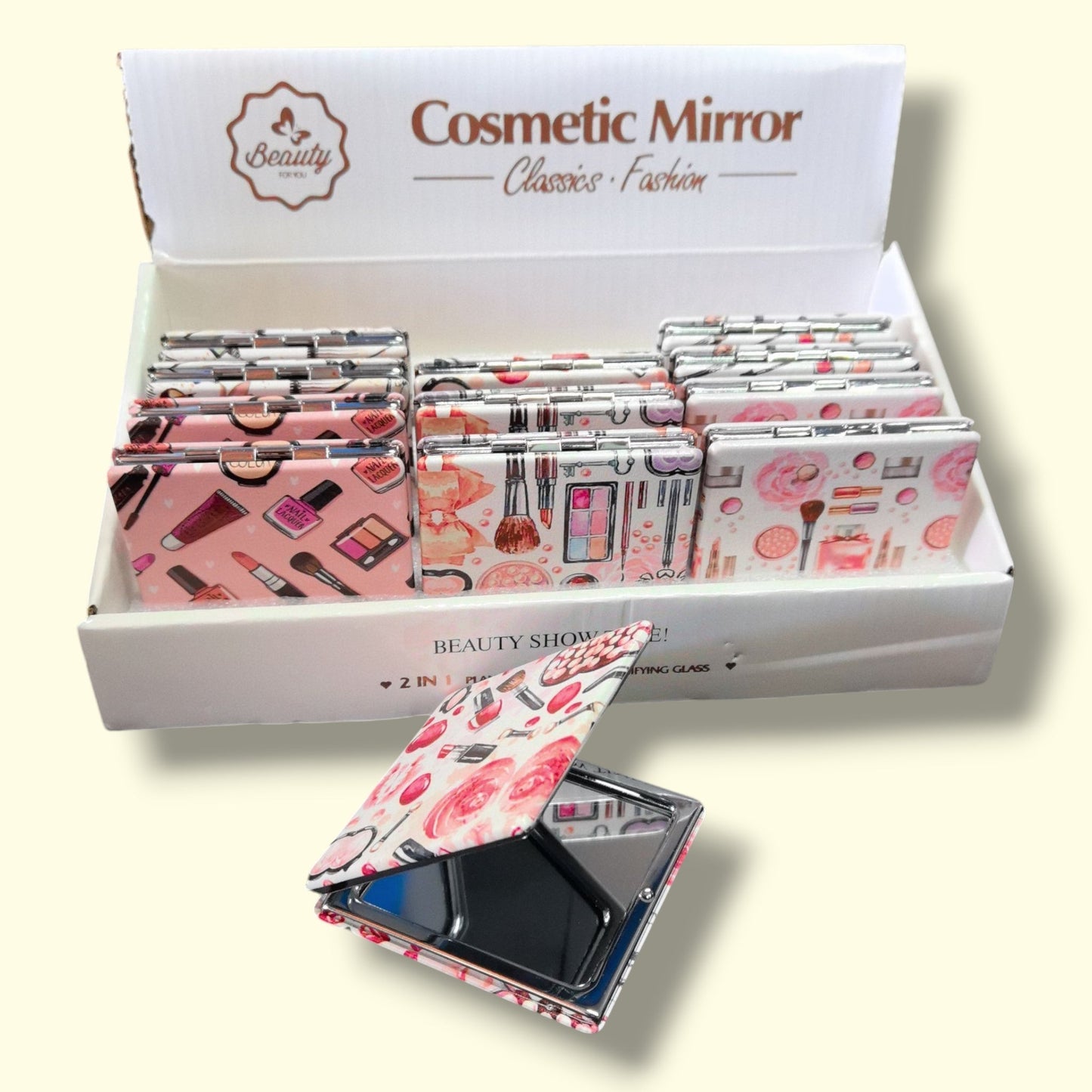 ESPEJO DE MAQUILLAJE CUADRADO 2