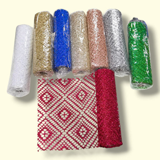 MALLA NAVIDAD 24CM ROMBOS