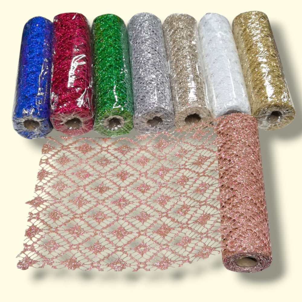 MALLA NAVIDAD 24CM ESTRELLA