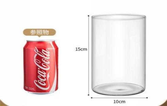 FLORERO VIDRIO 10*15 TUBO