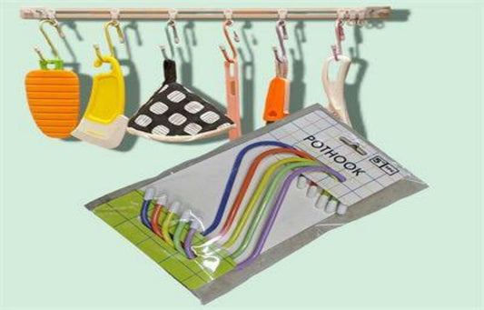 GANCHOS METAL EN S GDE 5PCS COLOR