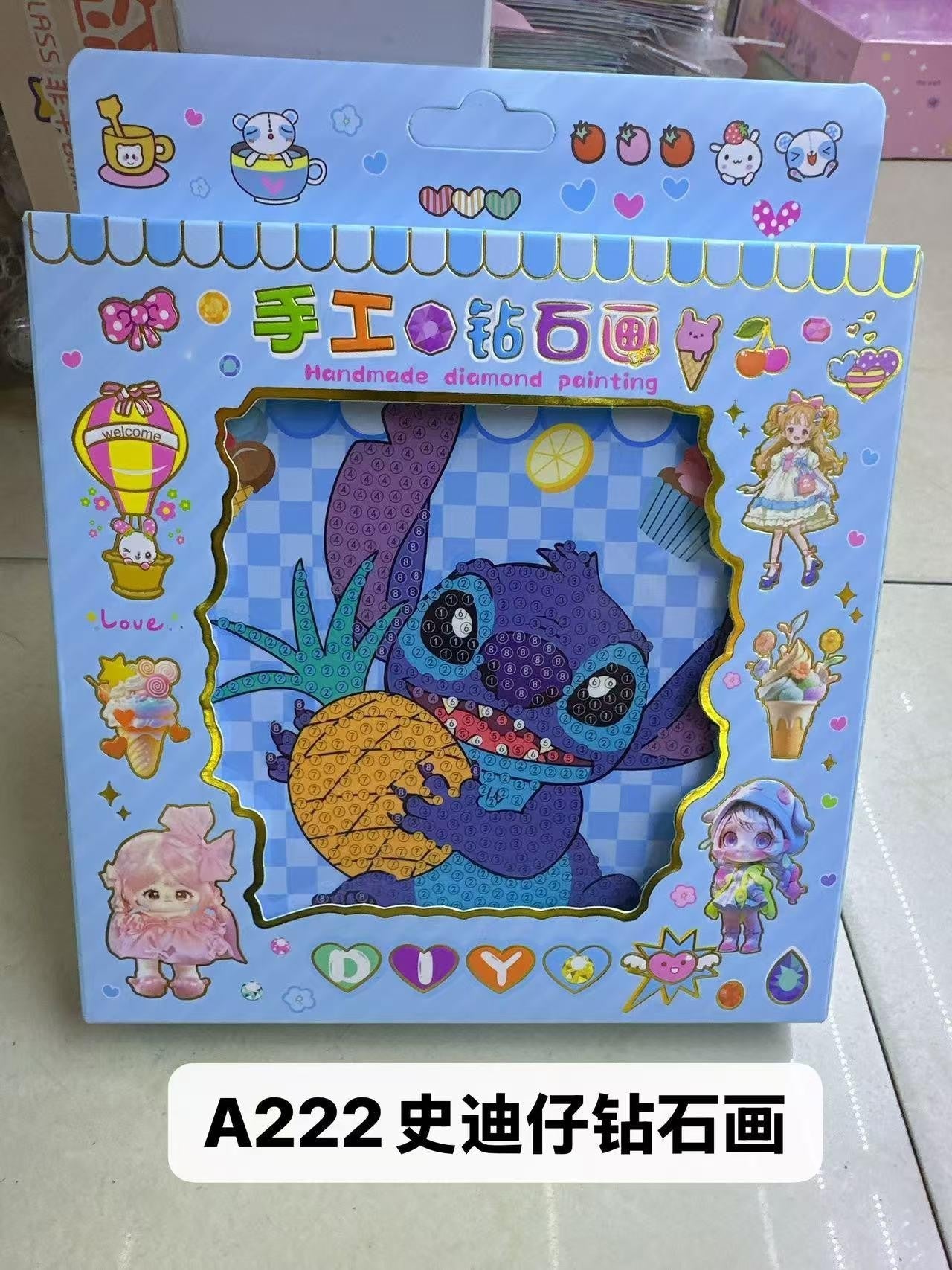 CUADRO DIAMANTE STITCH A222