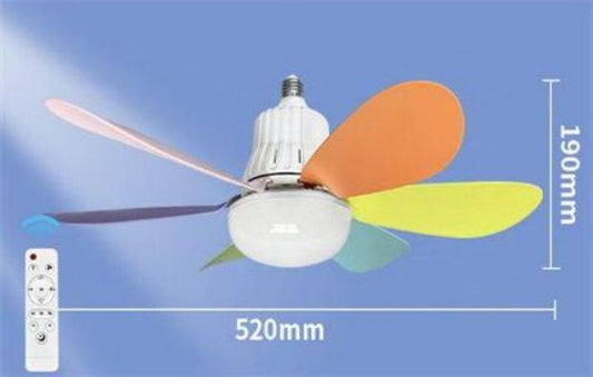 VENTILADOR LAMPARA TECHO 5 ALAS COLOR