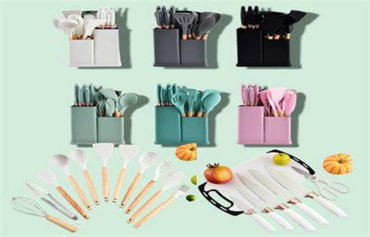 SET DE UTENSILIOS COCINA 19PCS