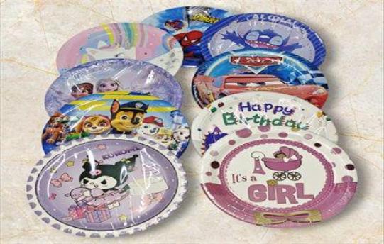 PLATO P/FIESTA 7PUL PERSONAJE