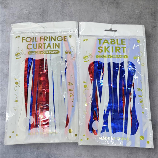 CORTINA PARA FIESTA TRICOLOR