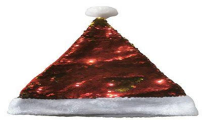 GORRO NAVIDAD LENTEJUELA SOLO LADO